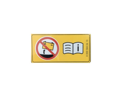 Mercedes Benz Batterie Warnblinkschild Aufkleber Sticker für C43 AMG E63 AMG Gen