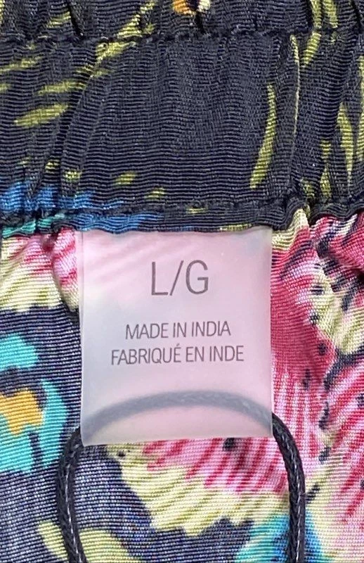 Calça feminina floral multicolorida Tahari tamanho G - Imagem 4 de 4