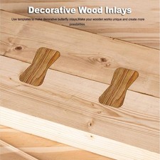 Butterfly Shaped Acrylic Inlay Template Kit 3 pcs for Wood Router and Craft Use