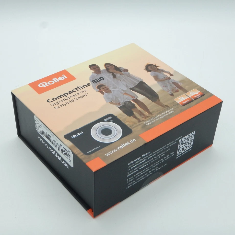 Rollei Compactline 880 Digitalkamera Schwarz 18 MP 8x Zoom 2,7" Display - NEU - Bild 4 von 4