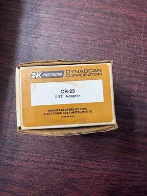 Vintage B&K Precision Dynascan CR-25 CRT Adapter w/ Original Box USA
