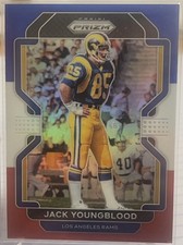 JACK YOUNGBLOOD RED WHITE BLUE PARALLEL 2021 Panini Prizm Los Angeles Rams #73