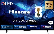 Hisense 43" 43E78STUK PRO Hi-QLED 144Hz 4K Ultra HD AI Smart TV