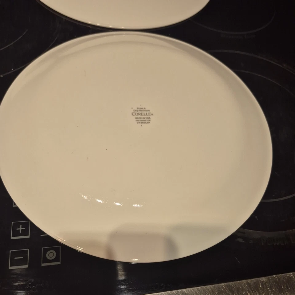 Juego de 6 platos de cena vintage Corelle de lino verde de 10,25" color liso único Foto 4 de 4