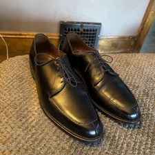 Allen Edmonds Delray Mens Size 8 E Black Leather Split Toe Derby Dress Shoe Wide