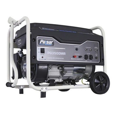Pulsar PG3500MR 3500W Portable Gas Generator 3000W Run Power