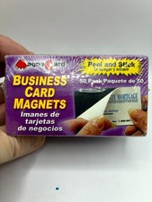 MAGNA CARD Samoprzylepne magnesy na wizytówki - Nowe zapieczętowane 50 Ct