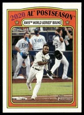 2021 Topps Heritage AL Postseason Rays World Series Bound #24
