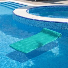 Swim Central 74-Inch Sofskin Teal Green Rippled Floating Swimming Pool Mattress