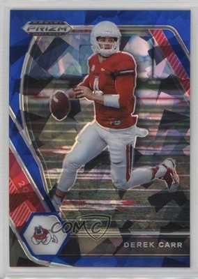 2021 Panini Prizm Draft Picks Blue Ice Prizm 17/99 Derek Carr #14 1b3w