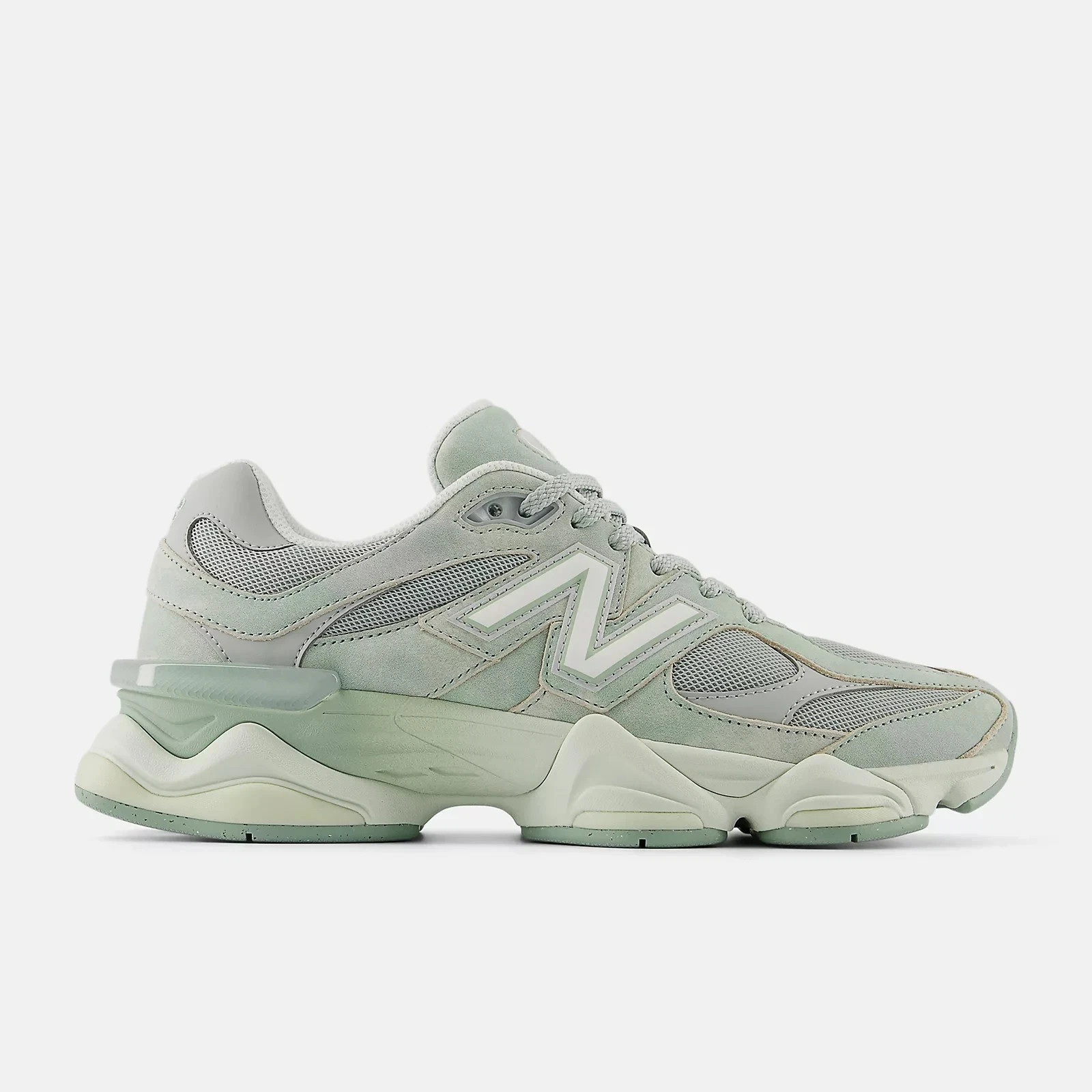 New Balance Men's 9060 Shoes in MOSAIC GREEN with SEA SALT