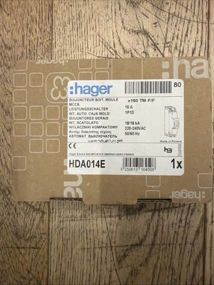Hager HDA014E 16A SP 18kA McCb einpolig