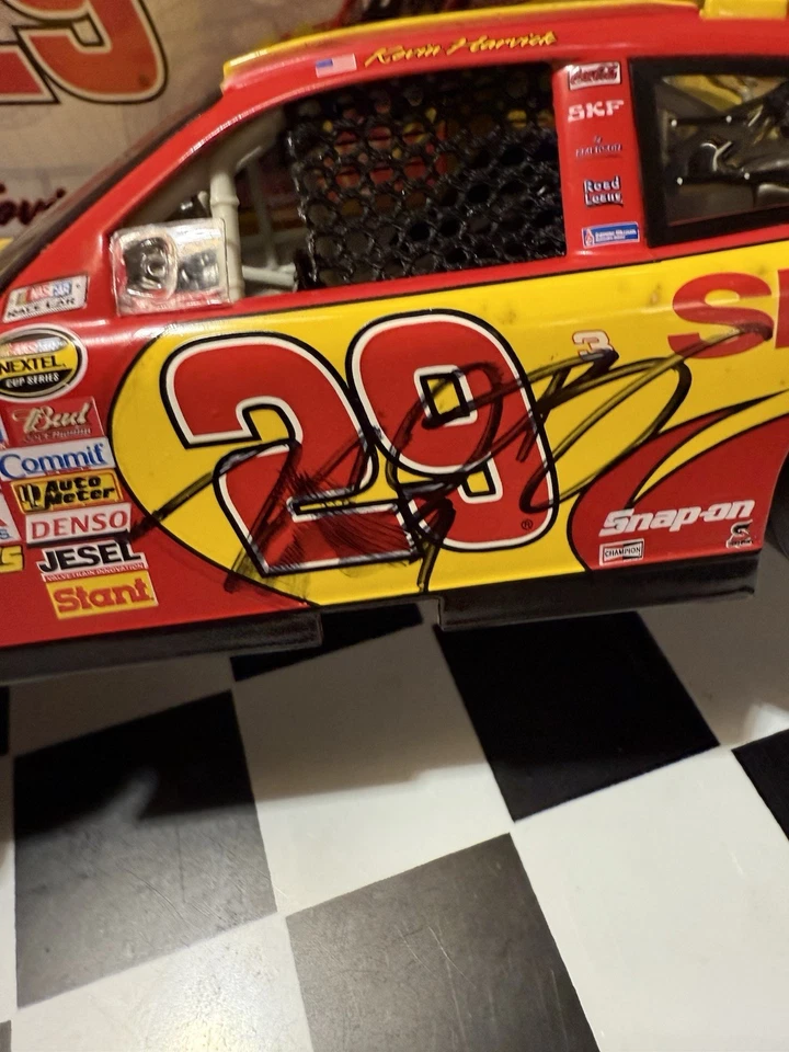 RARE 4X AUTOGRAPHED Kevin Harvick #29 Shell 2007 COT 1/24 Nascar Diecast READ - Image 3 of 4