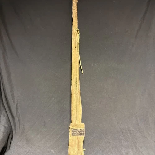Vintage 1940's 50's S Allcock & Co Ltd Wooden Fishing Rod Mahogany? -(1642)