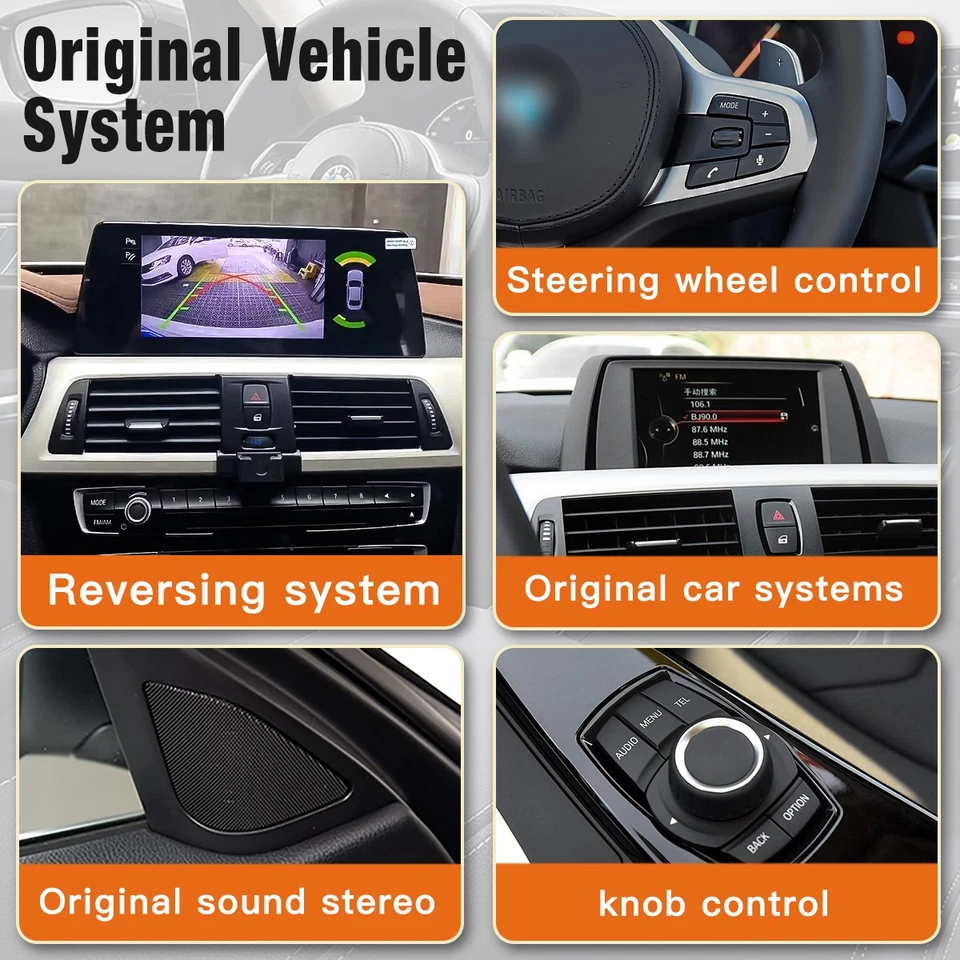 10.25" Android CarPlay Autoradio Stereo 4G GPS für BMW X3 F25 X4 F26 2011-2013 - Bild 4 von 4