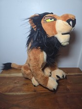 Disney Scar Plush 14  The Lion King Villain Stuffed Toy Mint Condition Figure