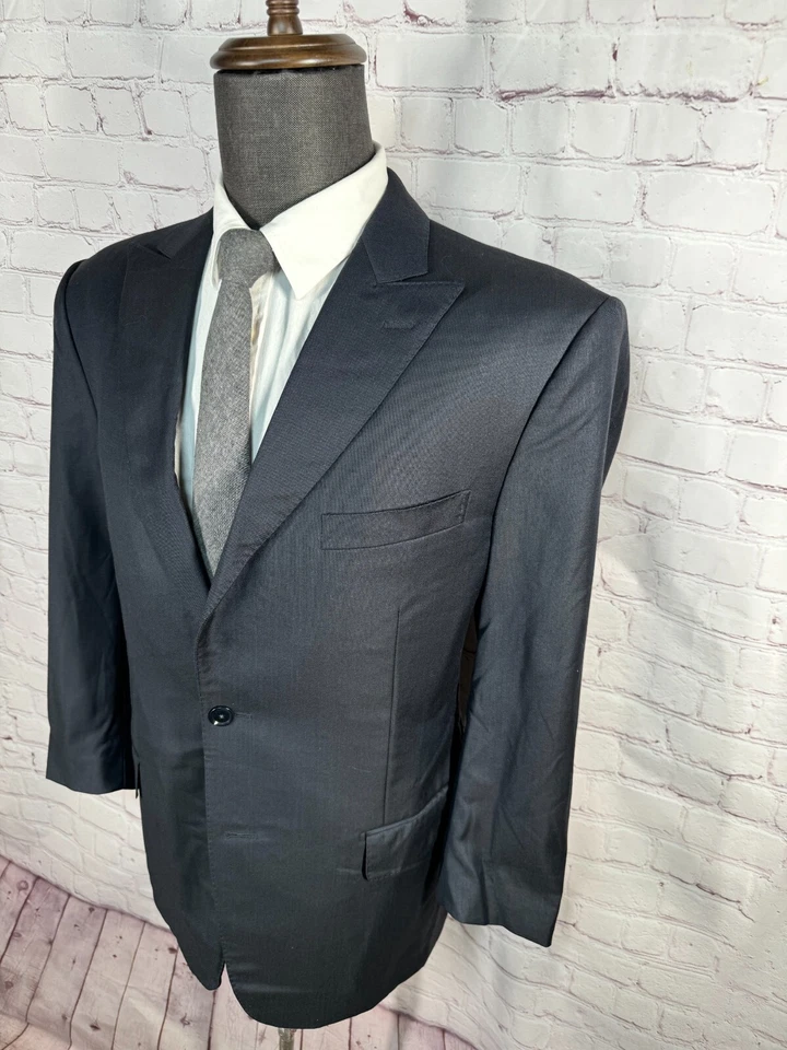 Jaqueta Blazer Masculina PAL ZILERI Azul Marinho FEITA NA ITÁLIA Casaco Esportivo de Lã TAMANHO 38S - Imagem 2 de 4