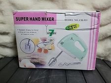Super Hand Mixer Model CH-933 7 Speeds Easy To Hold Green
