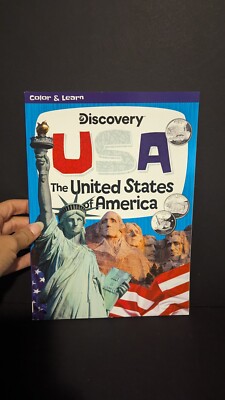 Color and Learn - The United States of America Coloring & Activity Book - 80 pag