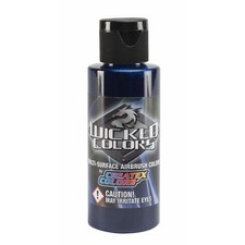 Createx Wicked Colors W008 Deep Blue 16oz. water-based universal airbrush paint
