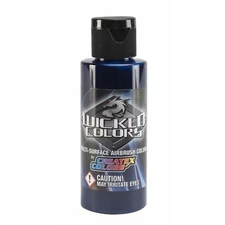 Createx Wicked Colors W008 Deep Blue 16oz. water-based universal airbrush paint