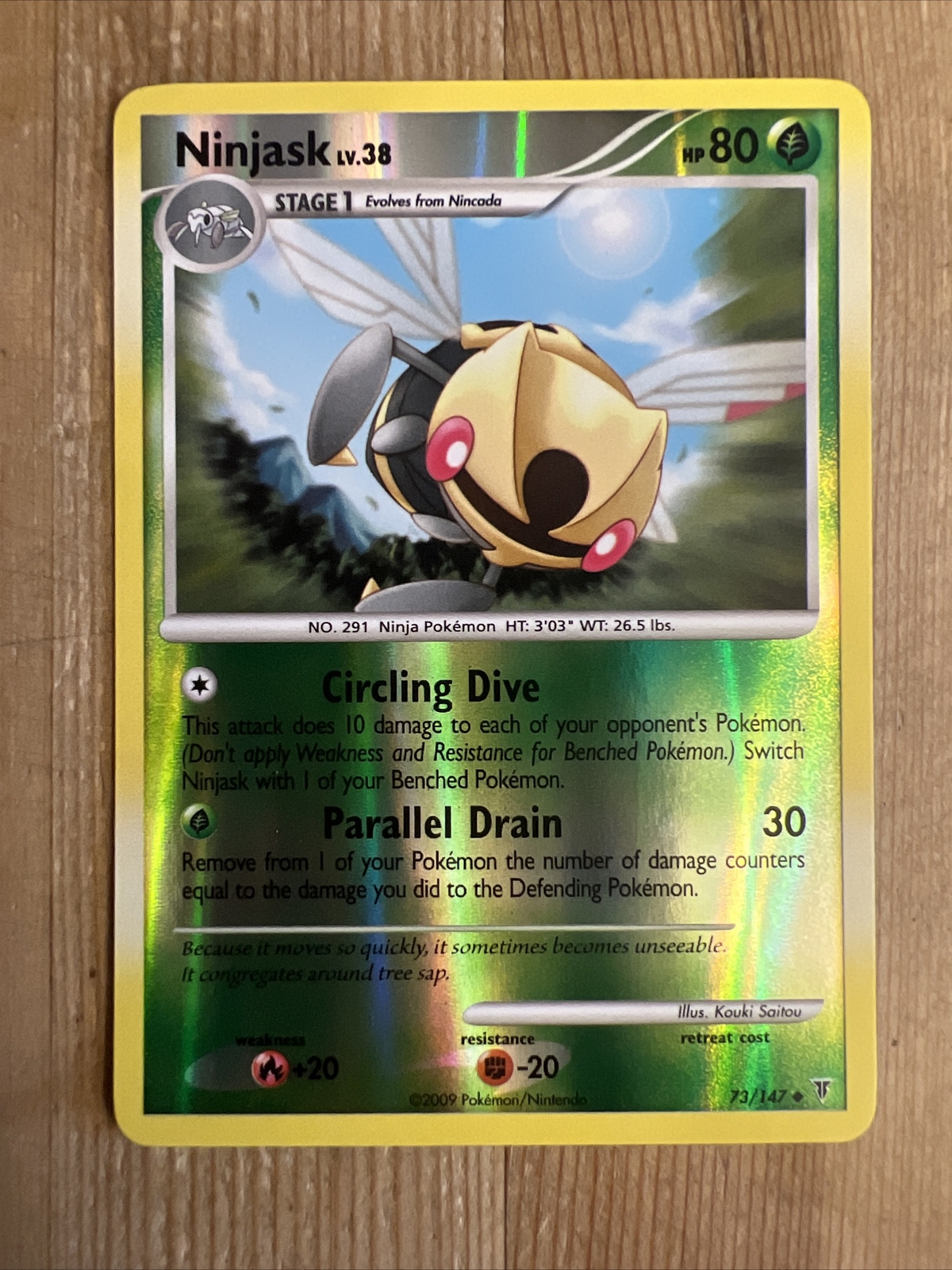 Ninjask - 73/147 - Uncommon Supreme Victors Pokemon Reverse Holo NM