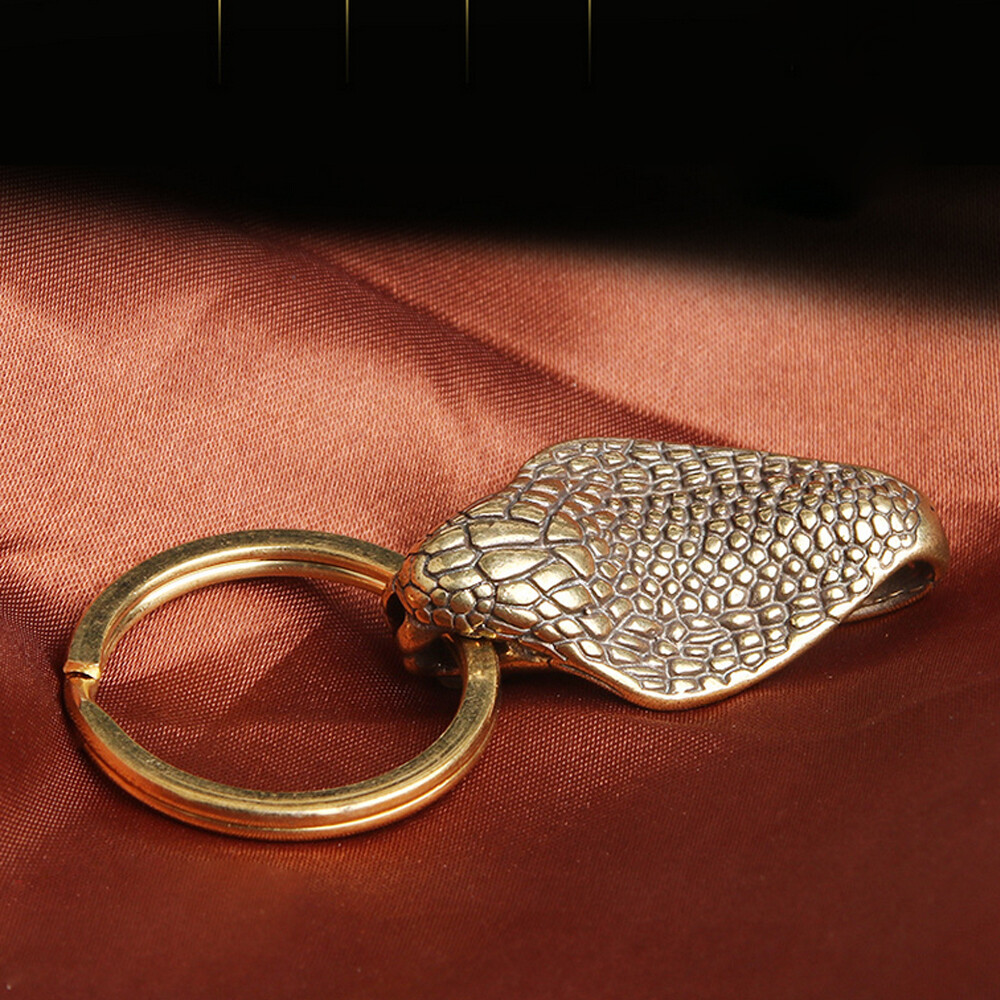 Vintage Solid Brass Belt Clip Keychains Keyrings Key Clip Key