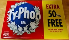 Ty.Phoo 240 Foil Fresh Teabags In Date- Great British Tea Since 1903 Quick P&P 0.05 per strip