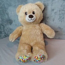BUILD A BEAR Happy Birthday Teddy Bear Plush Beige Tan Stuffed Animal 16  BABW