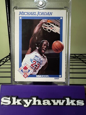 1991 NBA Hoops All-Star Weekend Trading Card # 253 East - Michael Jordan Bulls