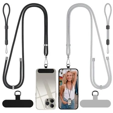 SHANSHUI Phone Lanyard, Crossbody Phone Lanyard, Long & Wrist Nylon Cell Phon...