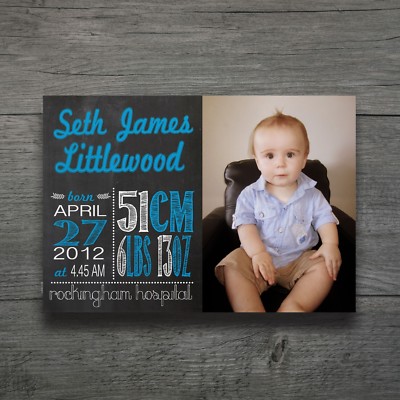 Baby Kids Birth Print Personalised Nursery Art Newborn Gift Kids Prints ...