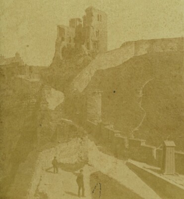 Vereinigtes Königreich Scarborough Castle altes Foto Stereo 1870