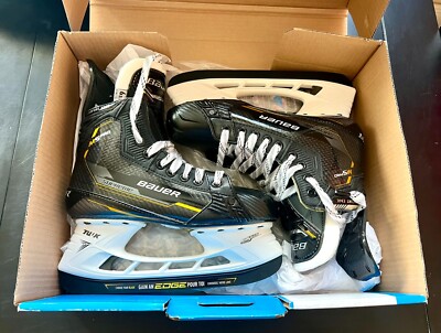 BAUER SUPREME M5 PRO ICE HOCKEY SKATE - INTERM SIZE 6.5  FIT 1 - TI STEEL NEW 