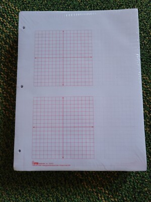 2 GRID XY GRAPH PAPER, 1/4'' SQ. - RED - 500 Sheet Ream Geyer 150051