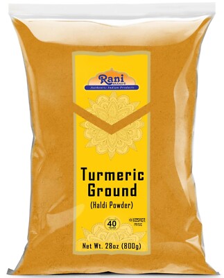 Rani Turmeric (Haldi) Root Powder Spice, (High Curcumin Content) 28oz (800g)