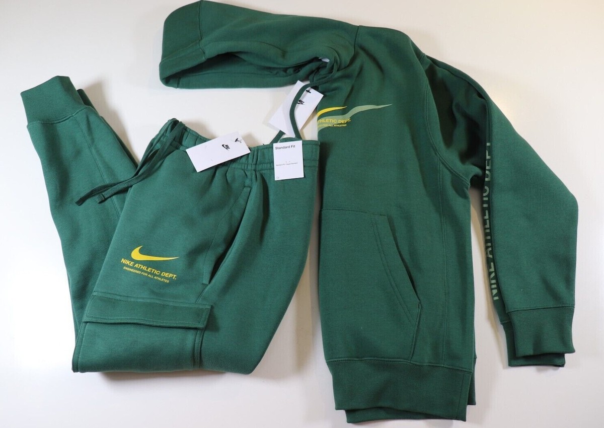 NIKE SPORTSWEAR FLEECE CARGO PANTS HOODIE SET TRACKSUIT HF0554-323 MEN XS | eBay