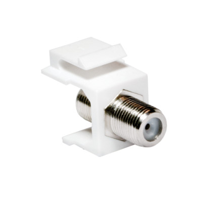 Keystone SAT Koaxial Adapter F Buchse Snap-In Verbinder 75 Ohm SAT F-Buchse Jack