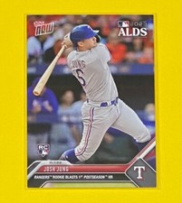 2023 Topps Now Baseball Josh Jung ALDS ROOKIE CARD SP Texas Rangers #971 RC. rookie card picture