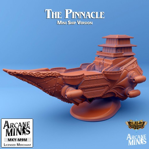 Skies of Sordane Mini Pinnacle Yacht D&D Dungeons and Dragons Airship Model - Picture 2 of 6