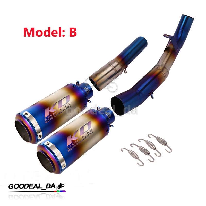 Motorcycle Exhaust Mid Link Pipe Tail Muffler Pipe For Kawasaki Z1000 2007-2009 - Imagem 3 de 4