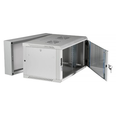 Extralink Netzwerkschrank Serverschrank Wandgehäuse 19'' 6HE 600x600 AZH Grau