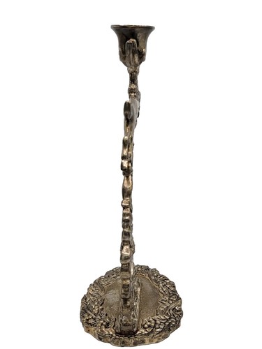 Candelabro Godinger Flying Reindeer plateado 9,5" H vintage - Imagen 4 de 6