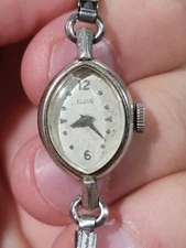 VINTAGE ELGIN MAJOR 17 JEWEL MECHANICAL WOMENS WRIST WATCH WORKS ESTATE FIND 