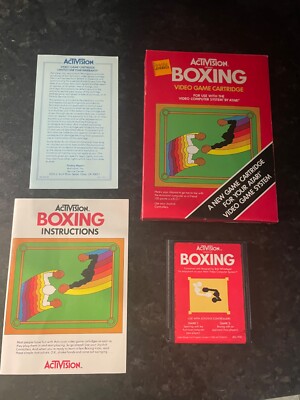Atari 2600 Boxing Game By Activision #AG-002 With Original Box and Instructions