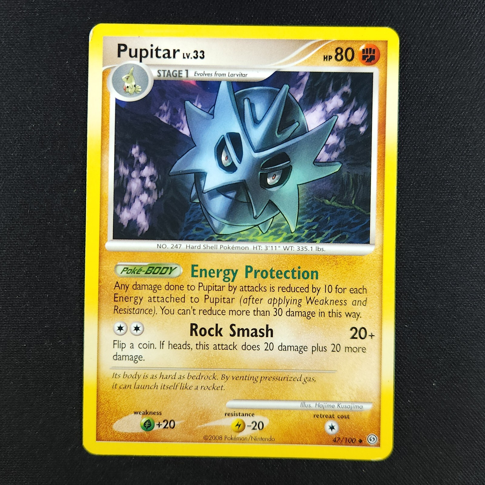 Pupitar 47/100 - Stormfront - Pokemon Card