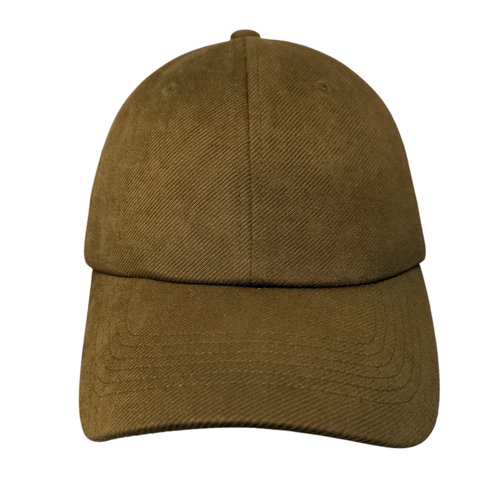 4350 District Slideback Hat Brown OSFA Adjustable Solid 6 Panel Blank