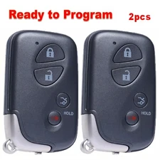 2 Remote Black 4-Button Car Key Fob For 2005 2006 2007 2008 Lexus IS250 HYQ14AAB
