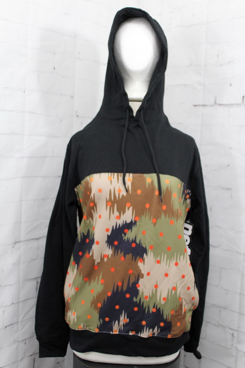 Толстовка-пуловер Neff Samson, мужская, среднего размера, Черная / камуфляжная, Новинка