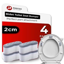 4 PCS Universal Bidet Seat Bumpers Toilet Seat Raiser Bathroom Accessory
